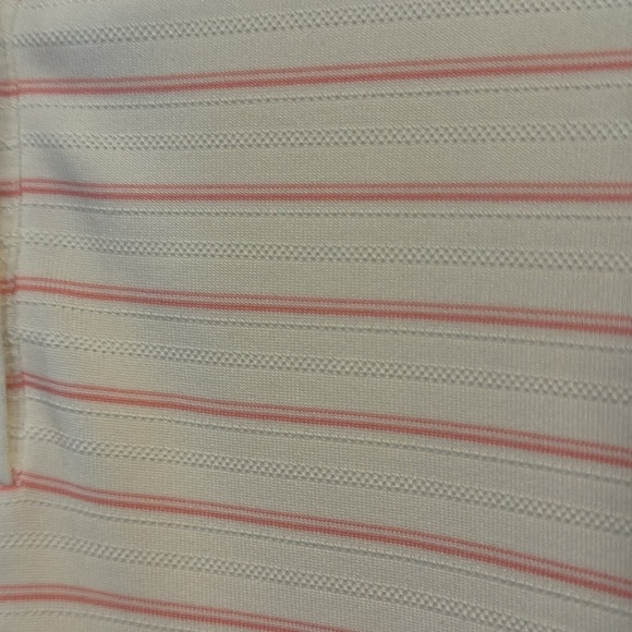 Adidas Climalite Pink White Stripe Embroidered Crofton Country Club Golf Shirt - Picture 7 of 12